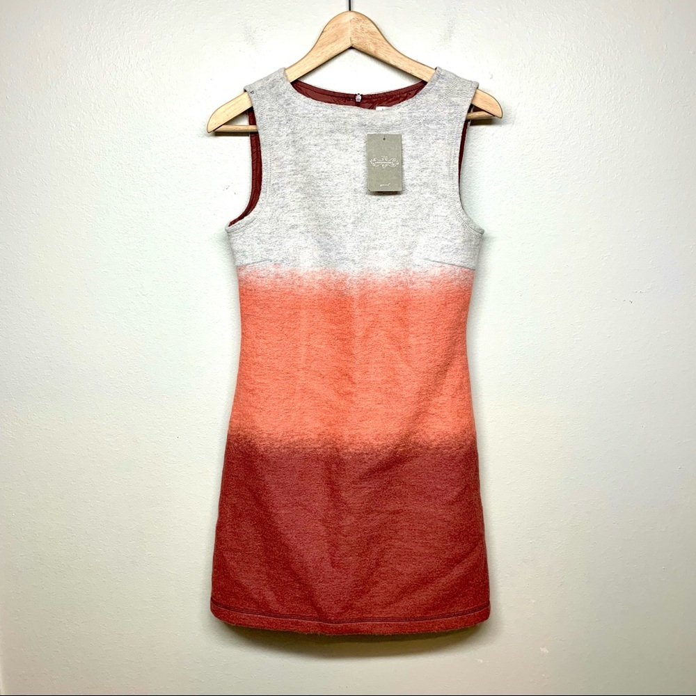 Anthropologie Hoss Intropia NWT Ombre Shift Dress Felted Wool Pink XS orig$238